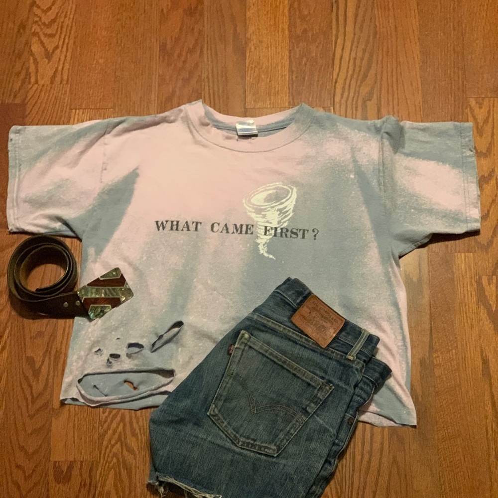 Vintage Destroyed Crop Tee